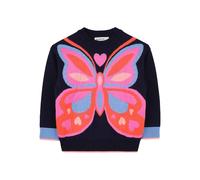 Billieblush butterfly-motif sweater - Blue 2-3-4-6-8-10-12