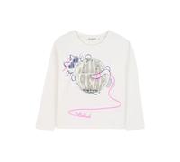 Billieblush cat-printlong-sleeve T-shirt - White 2-3-4-5-6-8-10-12