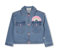 Billieblush - Denim Jacket With Pockets - Double Stone+brossage - Girl - 2 Years