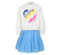 Billieblush embellished-heart dress - White 2-10-12
