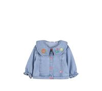 Billieblush embroidered-collar denim jacket - Blue 6-9-12-18-24