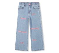 Billieblush - Embroidered Denim Trousers - Double Stone+bleach - Girl - 2 Years