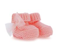 Billieblush - Embroidered Heart Slippers - Peach - Girl - Size 19