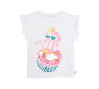 Billieblush flamingo-print T-shirt - White 4-5-6-8-10-12