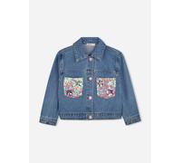 Billieblush Girls Sequin Pocket Denim Jacket in Blue - Blue - 3 Yrs