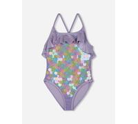 Billieblush Girls Sequin Ruffle Swimsuit in Multicolour - White - 12 Yrs