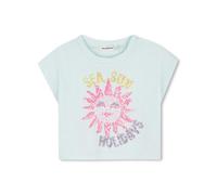 Billieblush Girls Sun Sequin Short Sleeve T-shirt, Green, Size Age: 6 Years Green