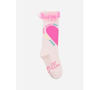 Billieblush Girls Tulle Ruffle Heart Socks in Pink - Pink - EU 23 - 24