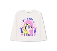 Billieblush Girls Unicorn Long Sleeve T-Shirt, Light Cream, Size Age: 8 Years Light Cream