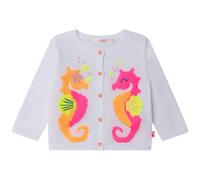 Billieblush Girls White Glitter Seahorse Cardigan-12 Months