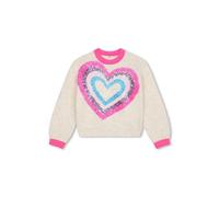 Billieblush Heart Knitwear Oatmeal Billieblush Cream 3 Years