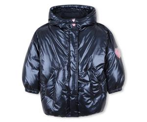 Billieblush - Hooded Down Jacket - Navy - Girl - 10 Years
