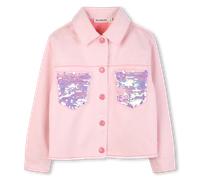 Billieblush - Jacket With Pockets - Pink Off White - Girl - 6 Years