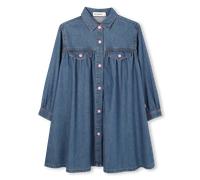 Billieblush - Long Sleeve Dress - Denim Indigo Blue - Girl - 12 Years