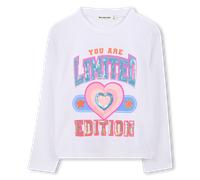 Billieblush Girls Long Sleeve T-Shirt, White, Size Age: 10 Years White