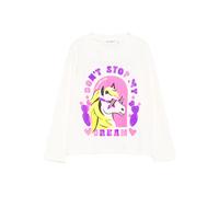 Billieblush pony-print long-sleeve T-shirt - White 2-3-4-5-6-8-10-12