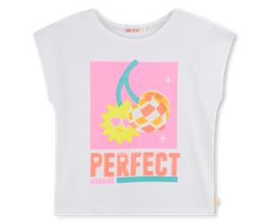 Billieblush - Printed Cotton T-shirt - White - Girl - 4 Years