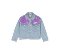 Billieblush sequin-detailed denim jacket - Blue 3