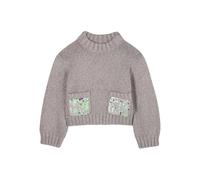 Billieblush sequin-embellished knitted sweater - Grey 2-3-4-5-6-8