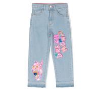 Billieblush sequined-appliqués straight-leg jeans - Blue 2