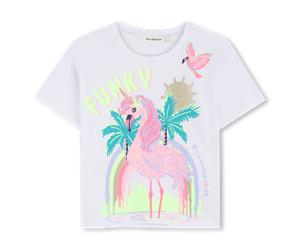 Billieblush - Short Sleeve T-shirt - White - Girl - 4 Years