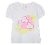 Billieblush - Short-sleeved Cotton T-shirt - White - Girl - 9 Months
