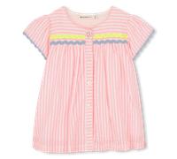 Billieblush - Striped Dress - Fluroesent Pink White - Girl - 6 Months