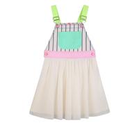 Billieblush striped-panel sleeveless dress - Neutrals 2-3-4-5-6-8-10-12