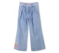 Billieblush - Wide Embroidered Cotton Jeans - Double Stone+bleach - Girl - 4 Years
