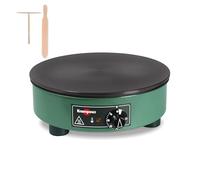 BILLIG Electric Crêpe Maker by KRAMPOUZ - Machined cast iron plate, 35 cm diameter - 220-240 watts, or 2,500 watts - Authentic Traditional Breton Crêpe Maker for Home Use - Made in France
