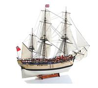 Billing Boats H.M.S Endeavour Wooden Model Kit, 1:50 Scale, 89.0 x 17.8 cm, 14+ Years, Unisex, Classic