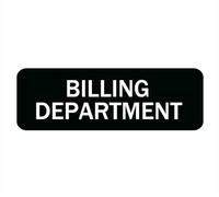 Billing Department Sign For House/Office,Signs For Home,Thick Acrylic Self-Adhesive Modern Design Door Sign 10X3 Inch Home Decor Sign Accessories Door Or Wall