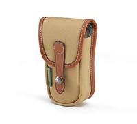 Billingham Avea 3 Khaki Canvas Pouch with Tan Leather Trim