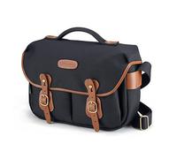 Billingham Hadley Pro Shoulder Bag - Black Canvas Tan Leather