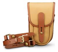 Billingham TEN-16 Camera Case - Khaki Canvas / Tan Leather - 15 x 6.5 x 7cm