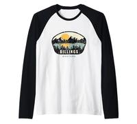 Billings Montana, MT Vacation Souvenir Raglan Baseball Tee