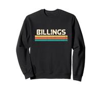 Billings Montana USA City Name Classic Vintage Colors Design Sweatshirt