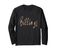 Billings Montana Vintage Elegant Design Long Sleeve T-Shirt