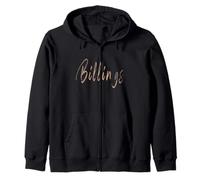 Billings Montana Vintage elegant design Zip Hoodie