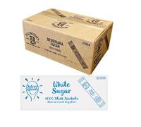 Billington’s Natural Brown Sugar Sticks - 2g (Pack of 1000) + Silver Spoon White Sugar Stick Sachets - 2g (Pack of 1000) | Portion-Controlled Sugar Combo | Perfect for Tea, Coffee & Catering