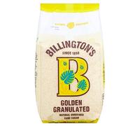 Billington's Natural Golden Granulated Unrefined Cane Sugar (1Kg) - Pack of 2