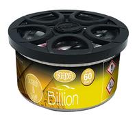 Billion Couture Car Air Freshener Tin - 60 Day Lost-Lasting, Strong, Odour Eliminating Designer Perfume Inspired Fragrance - Scented Air Freshener Car Accessories for Men and Women, 1 Pack