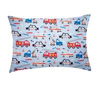 Billion Xin Children's pillow with pillow case, soft organic cotton baby sleep pillow, machine washable, hypoallergenic, suitable for travel and crib（13X18）