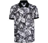 Billionaire all-over lion-print polo shirt - White XS