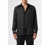 BILLIONAIRE All-over Logo Silk Shirt - Size: XXL - male