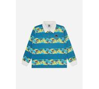 Billionaire Boys Club Boys Robot Camo Rugby Top in Blue - Blue - 6 Yrs