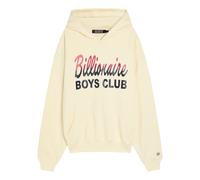 Billionaire Boys Club Glittered Logo-print Hooded Cotton Sweatshirt - Ecru - XL