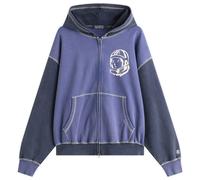 Billionaire Boys Club Men's Indigo Oversized College Zip Hoodie