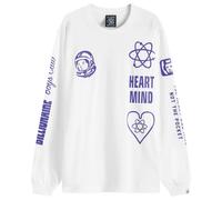 Billionaire Boys Club Men's Multi Print Long Sleeve T-Shirt White