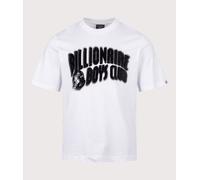 Billionaire Boys Club Mens Oversized Distorted Arch Logo T-Shirt - Colour: White - Size: XL